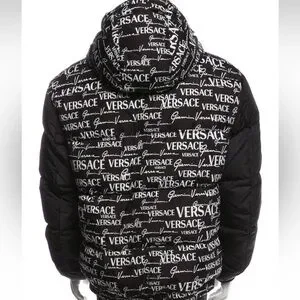 Versace | Jackets & Coats | Versace Mens Logo All Over Down Filled